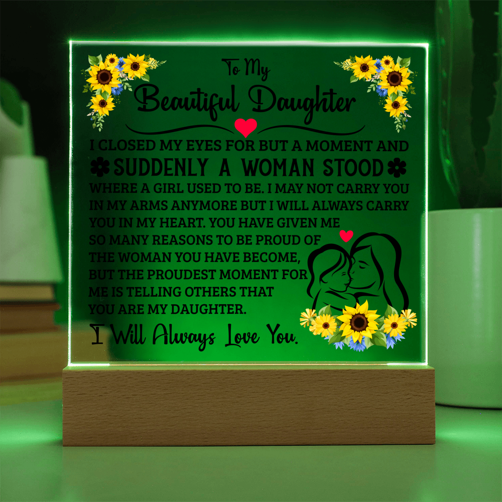 To My Daughter – Acrylic Square